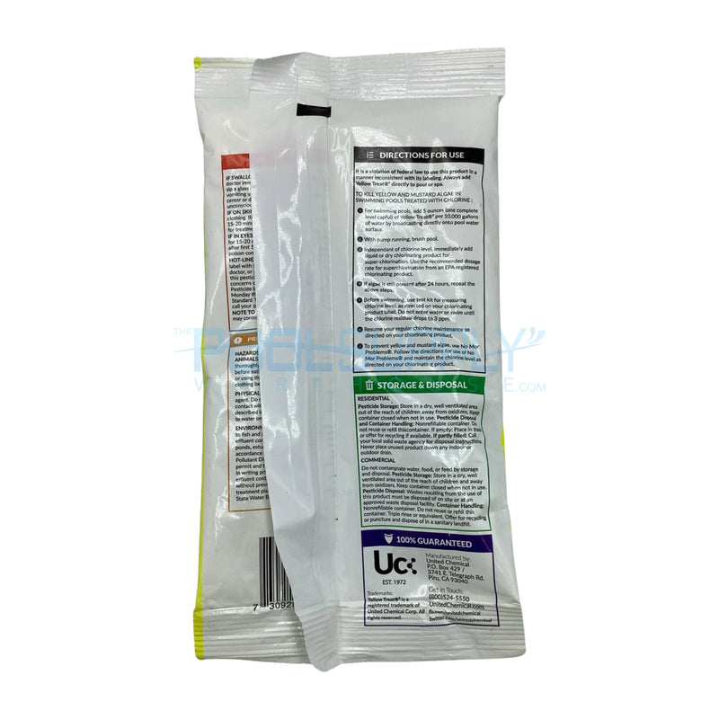 United Chemical Yellow Treat Algaecide Bag - 5 oz - YT-P71 - The Pool Supply Warehouse