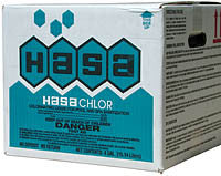 Hasa 4x1 Gal No Deposit Liquid Chlorine-The Pool Supply Warehouse