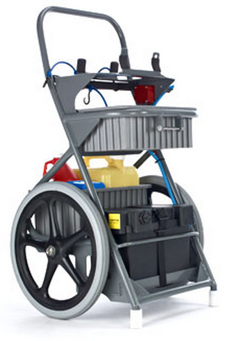 Power Vac Large Service Cart-The Pool Supply Warehouse