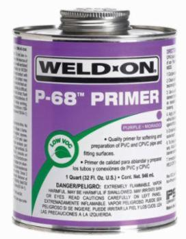 Weld-On P-68 Primer, 1 Quart - 10210