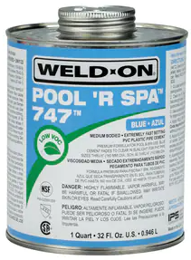Weld-On® 747™ Pool 'R Spa™, 1 Quart - 10852