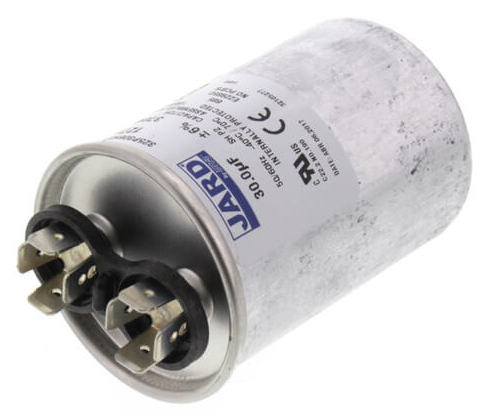 Super-Pro Run Capacitor, 30 MFD 370V Round - 12717 - The Pool Supply Warehouse