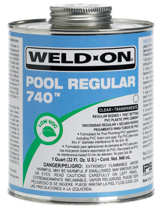 IPS 1 Gallon Weld-On 740 Regular PVC Cement - 13550
