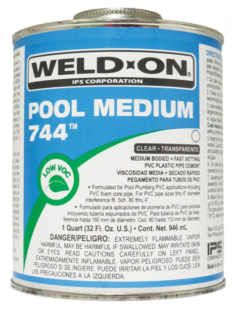 IPS 1 Quart Weld-On 744 PVC Cement - 13555