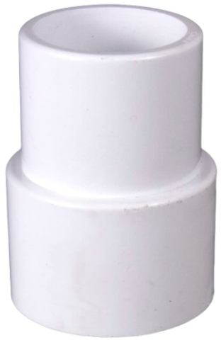 Super-Pro 1-1/2" Slip x 1-1/2" Slip / 2" Spigot Fitting Extender, White - 21182-150-000