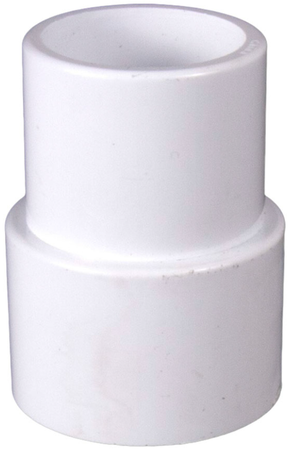 Super-Pro 2" Slip x 1-1/2" Slip / 2" Spigot Fitting Extender, White - 21182-200-000