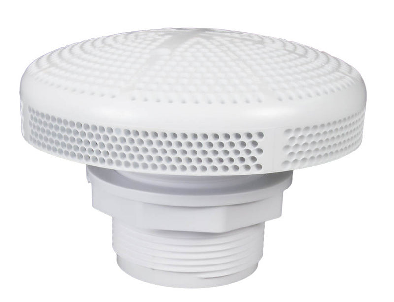 Super-Pro Hi-Flo Fiberglass VGB Main Drain 2" Socket White - 25215-000-000VGB