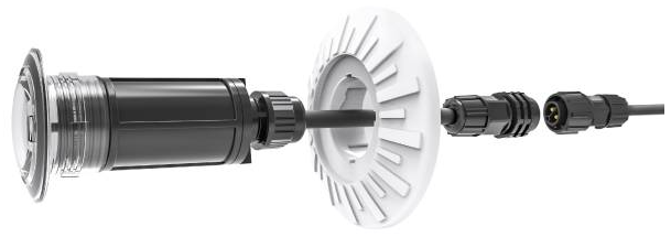 CMP Brilliant Wonders 11W 12V RGB 1-1/2" P-Style LED Light w/ 100' Cord - 25503-560-100P