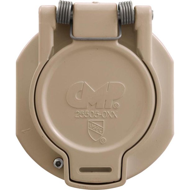 CMP Tan Vac Lock Cover 1-1/2 Inch MIP x 1-1/4 Inch Hose - 25505-009-000 - The Pool Supply Warehouse