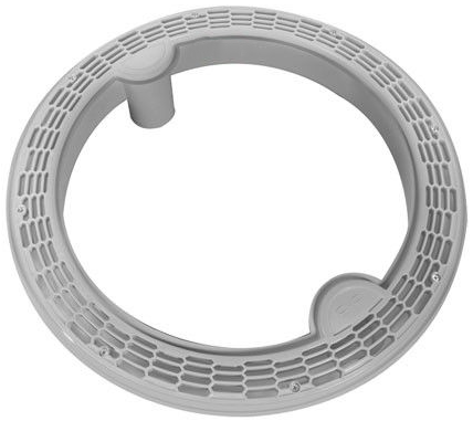CMP 20" Round Unblockable Ring Drain w/ Sump, White - 25506-330-000