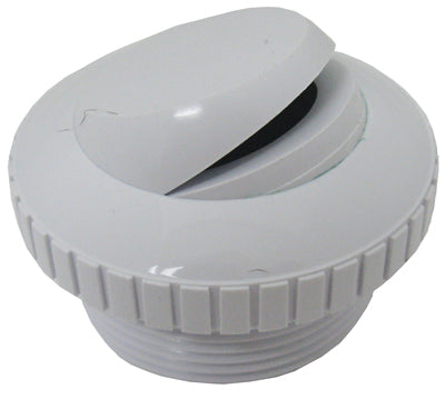 Super-Pro 1.5in MPT White Eyeball Fitting w/ Slot Opening - 25552-000-000 - The Pool Supply Warehouse