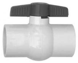 Super-Pro 2" Ball Valve, Slip x Slip Handle Only, Gray - 25800-201-030