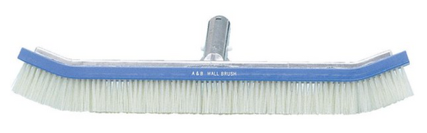 A&B 18" Tile Scrubber Curved Standard Wall Brush - 3010