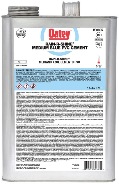Oatey 1 Gallon Rain-R-Shine® PVC Cement - 30895