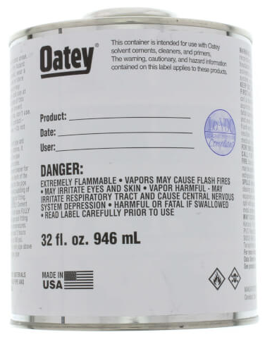Oatey Empty Can, 32 oz. - 31307