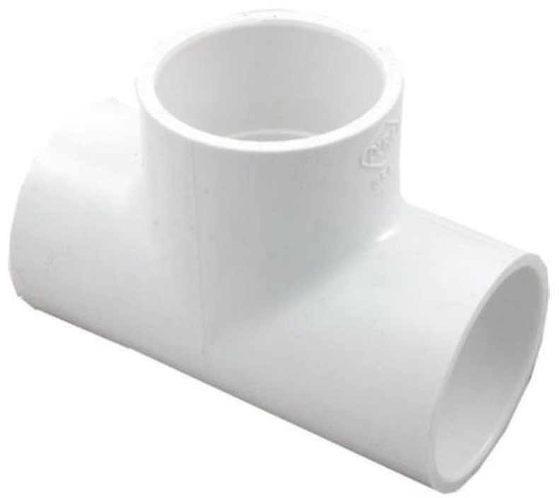 Lasco 1-1/2" SCH40 Tee Slip x Slip x Slip - 401015BC - The Pool Supply Warehouse