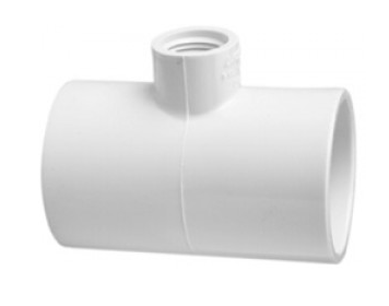 Lasco 2"x 2"x0.50" SCH40 Reducing Tee Slip x Slip x FPT - 402247 - The Pool Supply Warehouse