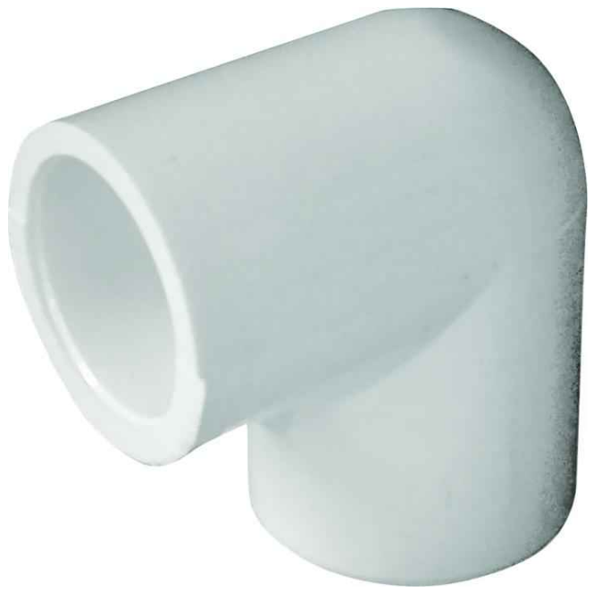 Lasco 1/2" SCH40 90° Elbow Slip x Slip - 406005BC - The Pool Supply Warehouse