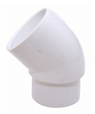 Lasco 2" SCH40 45° Street Elbow SP x Slip - 423020BC - The Pool Supply Warehouse