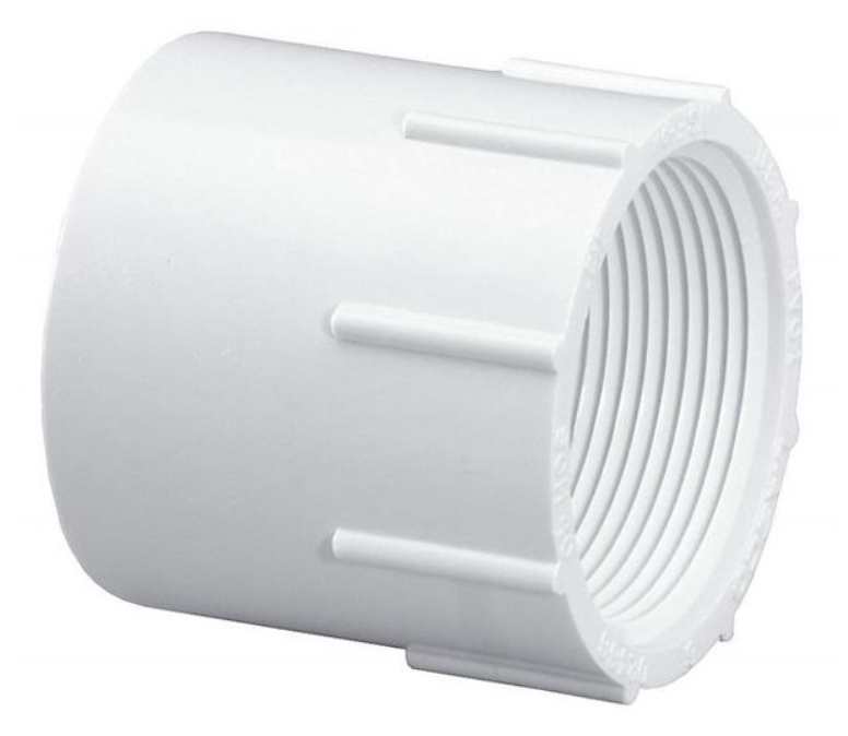Lasco 1-1/2" SCH40 Female Adapter Slip x FPT - 435015 - The Pool Supply Warehouse