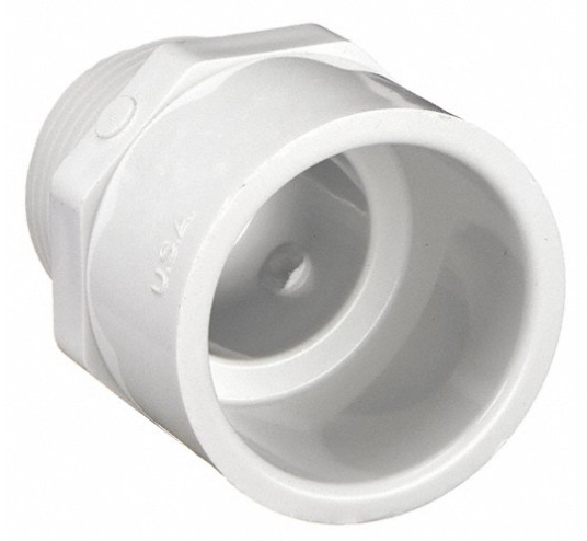 Lasco 1" SCH40 Male Adapter MPT x Slip - 436010BC - The Pool Supply Warehouse