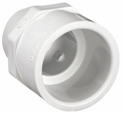 Lasco 2-1/2" SCH40 Male Adapter MPT x Slip - 436025 - The Pool Supply Warehouse