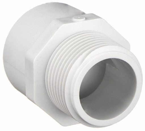 Lasco 2-1/2" SCH40 Male Adapter MPT x Slip - 436025 - The Pool Supply Warehouse