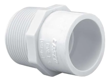 Lasco 1-1/2"x2" SCH40 Reducing Male Adapter MPT x Slip - 436213 - The Pool Supply Warehouse