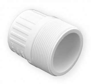 Lasco 2"x1-1/2" SCH40 Reducing Male Adapter MPT x Slip - 436251 - The Pool Supply Warehouse