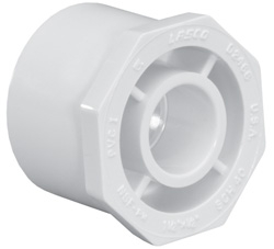 Lasco 1"x3/4" SCH40 PVC Reducer Bushing SP x Slip - 437131BC - The Pool Supply Warehouse