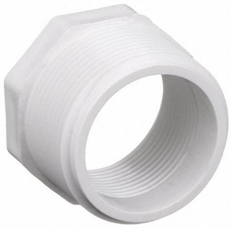 Lasco 2"x1-1/2" SCH40 Threaded Reducer Bushing MPT X FPT - 439251 - The Pool Supply Warehouse