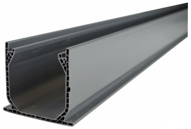 NDS 6 Ft. Mini Channel Drain; PVC, Gray - 500