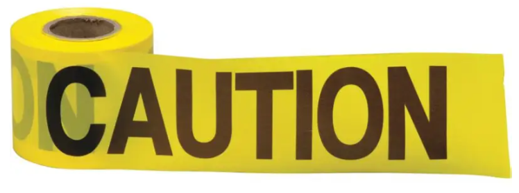 Christy's 3"x300' Yellow Caution Tape - 513210