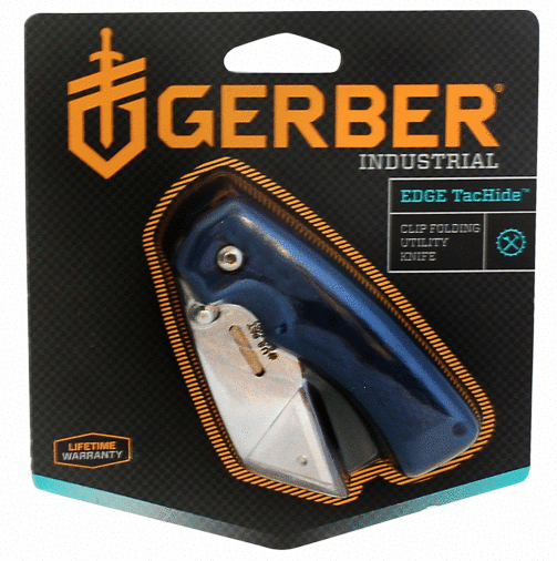 Gerber TC-SK-BLU Blue Folding Utility Knife - 513899
