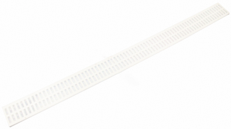 NDS 3 Ft. Channel Grate for Mini Channel™ Drains, White - 540