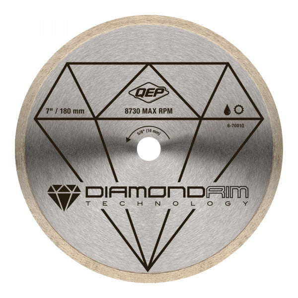 QEP 7" Black Series Diamond Blade Wet/Dry Ceramic Tile - 6-7001Q - The Pool Supply Warehouse