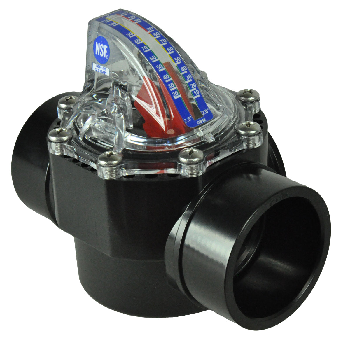 FLowVis® Flowmeter Check Valve-The Pool Supply Warehouse