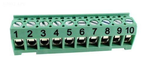 Terminal Bar Connector 10 Pin Green Aqualink-The Pool Supply Warehouse