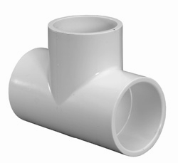 401-020 25/BX 2"S SCH40 PVC TEE (LAS-56-4056)-The Pool Supply Warehouse