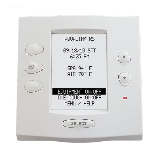 Jandy 7953 AquaLink RS OneTouch Wired White Control Panel-The Pool Supply Warehouse