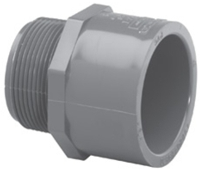 Lasco 2" SCH80 Male Adapter MPT x Slip - 836020BC