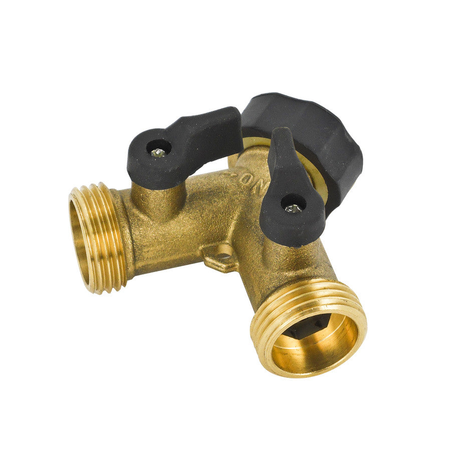 Yardsmith Brass 2-Way Restricted-Flow Water Shut-Off-The Pool Supply Warehouse