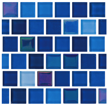 Bestview 1 Sq-Ft. Bright Cobalt Blue Glass Tile - 9575-5AT