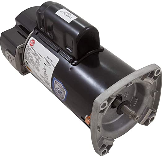 Nidec Aqua-Shield Square Flange Motor; 230V, 2.60 HP, 48 Frame, 1-Phase, 1-Speed, 60 Hz - ASQ260 - The Pool Supply Warehouse