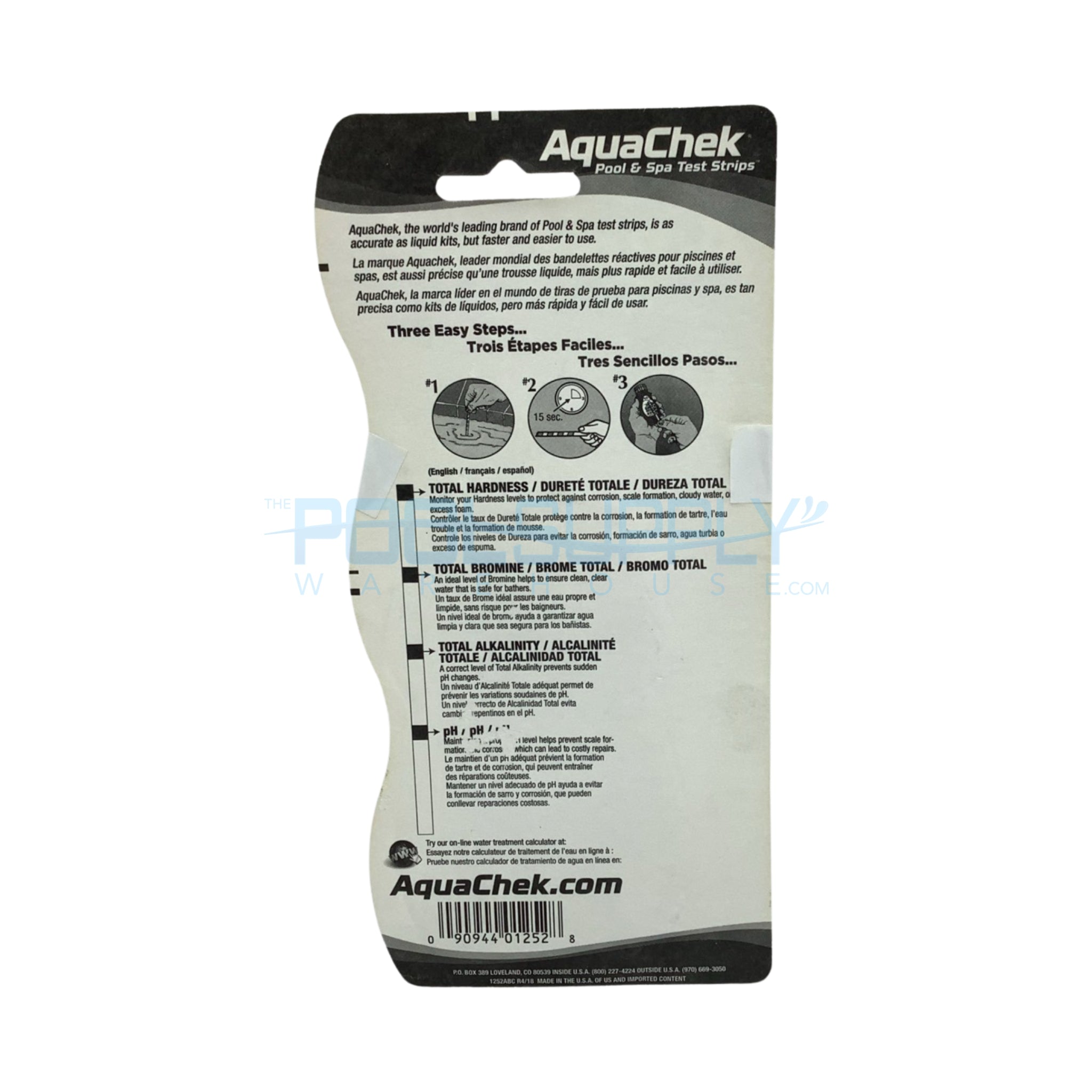 AquaChek Red 4-In-1 Test Strips - 521252A - The Pool Supply Warehouse