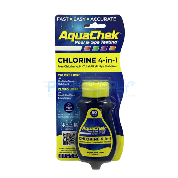 AquaChek Yellow 4-in-1 Test Strips - 511242A - The Pool Supply Warehouse