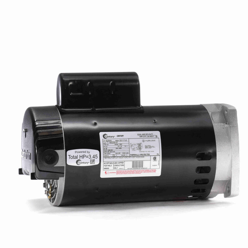 Century 3.0 HP Pool Pump Motor, 1 phase, 3600 RPM, 208-230 V, 56Y Frame, ODP - B2844