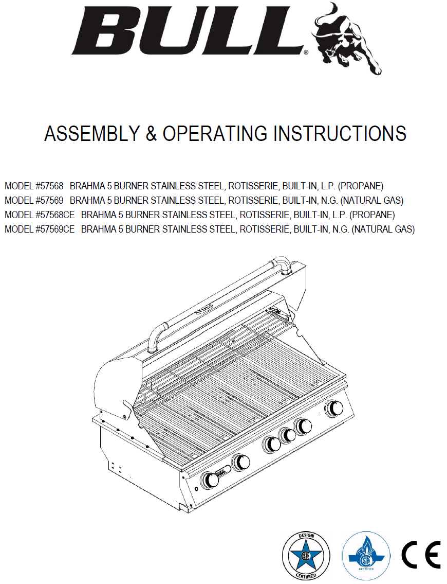 Brahma Flagship Grill Installation Manual