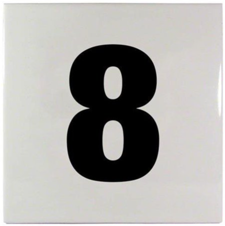 Inlays 6x6" Ceramic Tile 4" Letter