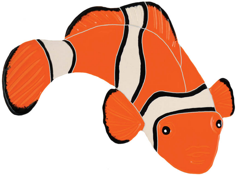 Artistry in Mosaics 5"x7" Orange Clown Fish Designed Mosaic - CFRORARS